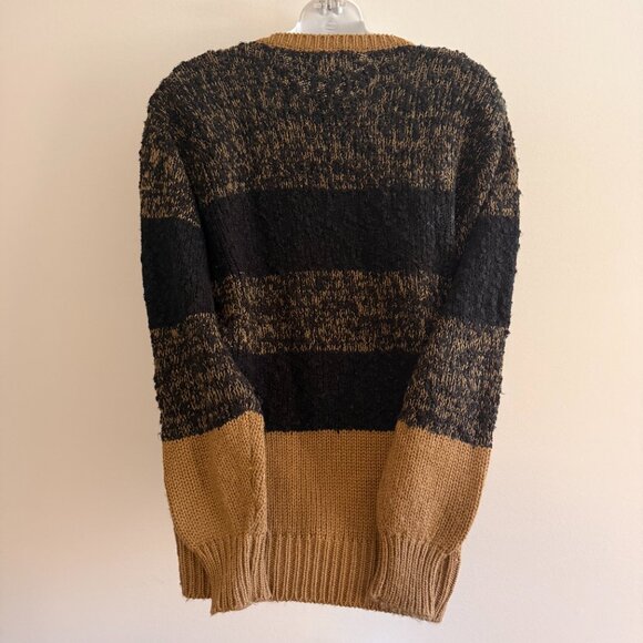 Vintage 80's/90's Joyce Abstract Animal Print Sweater | Earth Tones | Size M - Picture 4 of 6